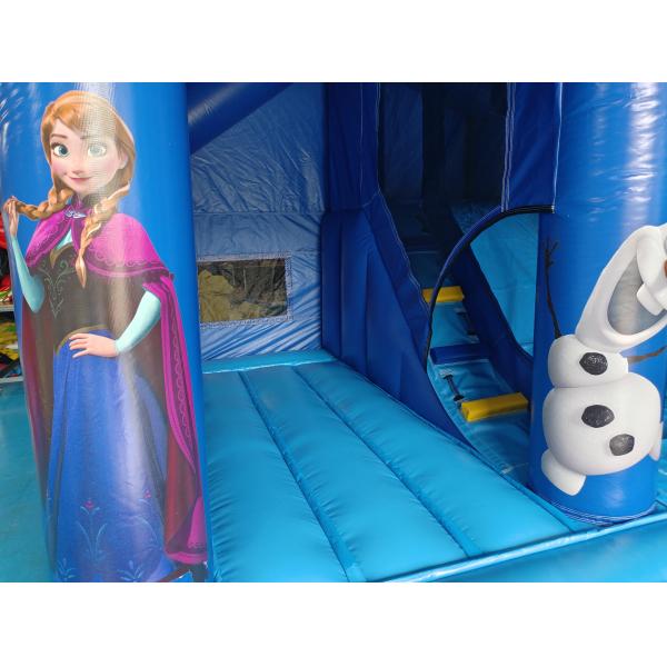 Hot Sale Commercial Inflatable Bounce House With Slides The Frozen Princess Cartoon Inflatable Combo For Kids