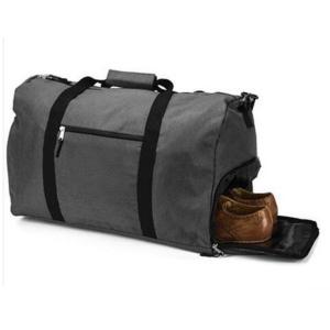 Buy cheap Carry On 600D Waterproof Luggage Bag Grey With Shoe Pouch from wholesalers