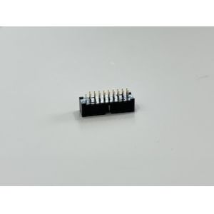 Buy cheap IDC 20-Pin Dual-Row Fully-Shrouded Male Connector, Pin-Header Type, Exposed 3.2mm Gold-Plated G/F from wholesalers