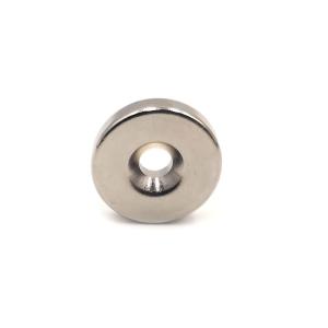 Buy cheap Strong Ndfeb N35 Permanent Ring Neodymium Magnet Nickel Coating from wholesalers