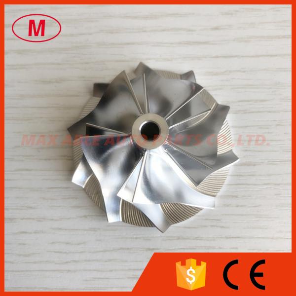 Quality RHB5 38.50/52.50mm 5+5 blades high performance turbo Billet/milling/Aluminum 2618 compressor wheel for MAZDA  VJ20 for sale