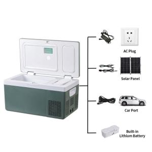 NO App-Controlled 25L Solar Car Freezer Refrigerator with Built-in Replaceable