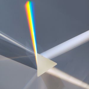 Buy cheap Caf2 Equilateral Optical Glass Prism Crystal Lenses For Sensor Measurement from wholesalers