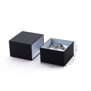 Buy cheap Elegant Black Leatherette Paper with Suede Pillow Gift Boxes Packing Bead Bracelet Bangle for watch from wholesalers