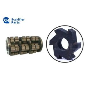 Buy cheap Drum Milling Star Flails Scarifier Cutters with 8 Spike Number 46-55 HRC Hardness and More Than 10000 Sqm Working Life from wholesalers