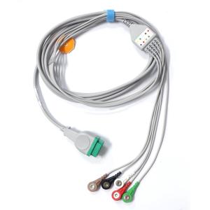 Buy cheap Contec Leadwire Set 5 Trunk ECG Holter 12 Leads Cable from wholesalers
