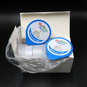 Buy cheap 75.5mm Die Cut Foil Lidding VMPET Yogurt Lids Recyclable Anti Acid from wholesalers