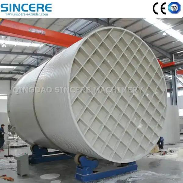 Quality PP PE Plastic Horizontal Storage Tank Extrusion Machine with Automatic Control and Tank Diameter 200-4000mm for sale