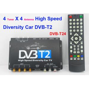 Buy cheap DVB-T24 Car DVB-T2 TV Receiver 4 Tuner 4 Antenna USB HDMI HDTV Russia High Speed from wholesalers