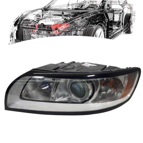 Quality Womala 31299585 Left Halogen Headlamp for S40 2004 2011 Easy Install for sale