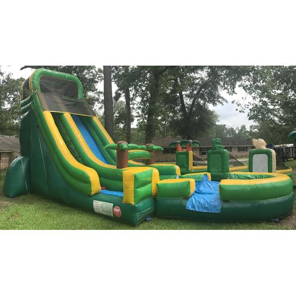 Buy cheap Tarpaulin Inflatable Pvc Palm Tree Screamer Water Slide from wholesalers