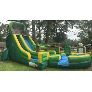 Buy cheap Tarpaulin Inflatable Pvc Palm Tree Screamer Water Slide from wholesalers