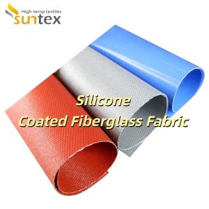 Buy cheap 0.3 mm Thickness 400 g/sqm Weight Silicone Coated Fiberglass Fabric with 1 / 1.2 / 1.5 meter Width from wholesalers