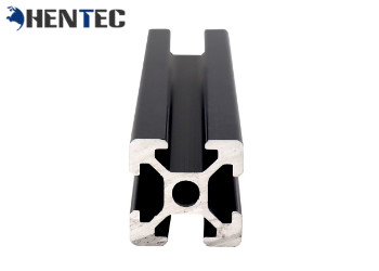 Quality T - Slot Industrial Aluminium Profile Extrusion Black Anodized Suface Treatment for sale