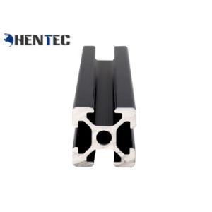 Buy cheap T - Slot Industrial Aluminium Profile Extrusion Black Anodized Suface Treatment from wholesalers