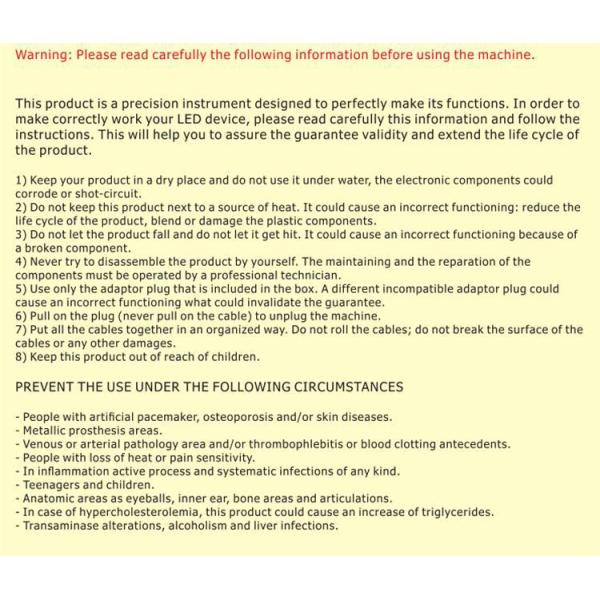 Blue light acne led red light therapy machine