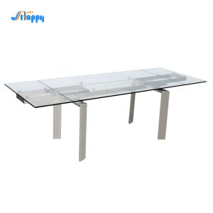 Buy cheap Length 2m Extendable Glass Kitchen Table with Fashionable Design Dt-31120 from wholesalers
