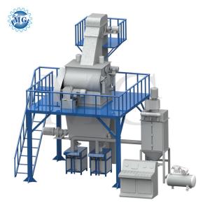 Buy cheap 600m2 Dry Mortar Mix Plant Cement Wall Putty Plaster Tile Grout Glue Production Line from wholesalers