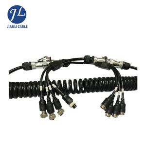 Buy cheap 30CM Length Car Rear View Camera Cable / Truck Trailer Extension Cable Round Shape from wholesalers