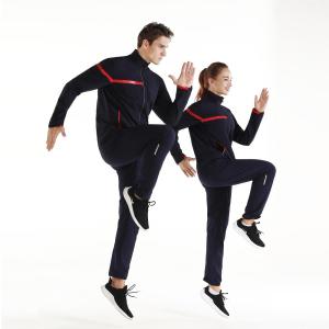 Buy cheap Printed Plus Size Zip Up Running Track Jacket Sport Tracksuit product