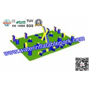 Buy cheap Exciting Inflatable Paintball Games Fireproof Tarpaulin CE / UL / CCC from wholesalers