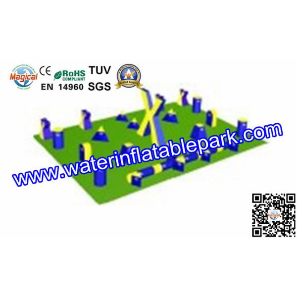 Quality Exciting Inflatable Paintball Games Fireproof Tarpaulin CE / UL / CCC for sale