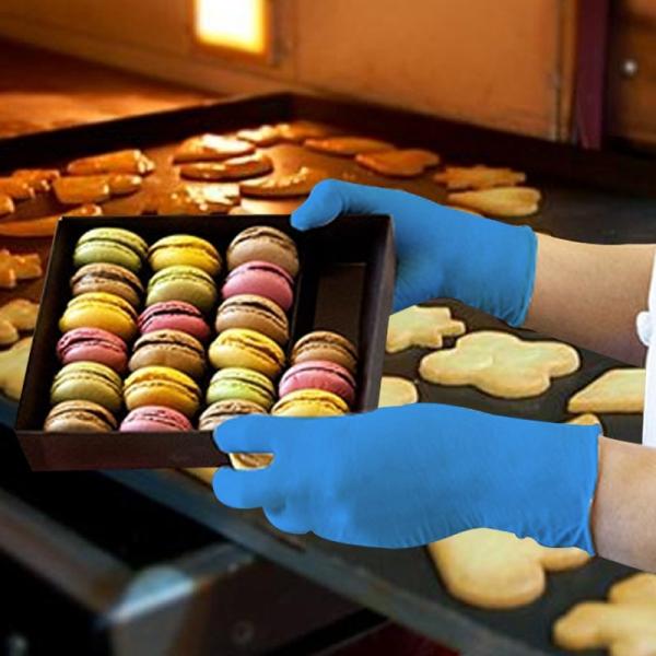 Quality Customize Disposable Nitrile Gloves , Blue Nitrile Coated Gloves Soft for sale