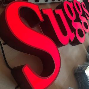 Buy cheap Custom Pizza Cigar Led Advertising Word Shop 3D Acrylic Led Letter Signage Outdoor Waterproof 3D Letter Signs With Led Light from wholesalers