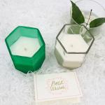 Buy cheap Aroma Home Soy Wax Scented Candle With Customized Hexagon Candle Jar For Home Decoration from wholesalers
