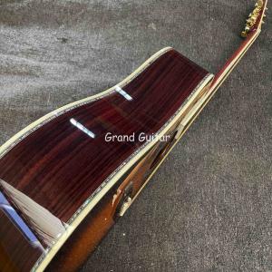 Buy cheap Custom 41 Inch D-45 Sunburst Acoustic Guitar, Rosewood BACK SIDE, Martin Style from wholesalers