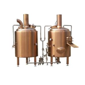 Buy cheap 800L Electric Heated Pub Brewing System Red Cooper Materials With Semi - Antomatic Control from wholesalers