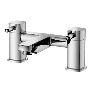 Buy cheap Double Layer Filler Bath Shower Mixer Chrome Finish 2 Handles from wholesalers