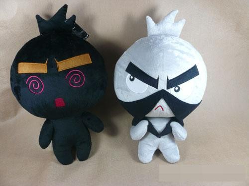 Quality Stuffed Plush Toys Cartoon Character B-GO in jWhite/Black for sale