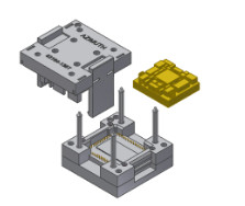 Buy cheap Grid Array Zero Insertion Force 63164-136T Azimuth Carrier Test Socket Electrical Contactor from wholesalers