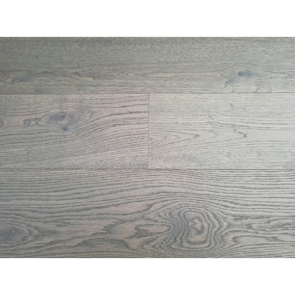 Quality Character Grade Engineered European Oak Flooring With Gray Stained for sale