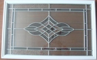 Buy cheap decorative glass with frames from wholesalers