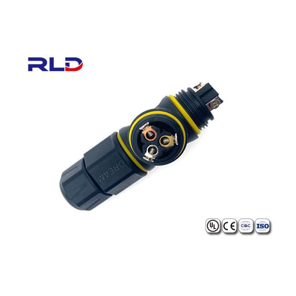 Buy cheap LED Power Cable Splitter Electrical Waterproof Power Plug Screw Fixing T Type IP68 from wholesalers