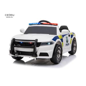 Buy cheap White Plastic Police Ride On 12v With Speaker 3 Speed Adjustable from wholesalers