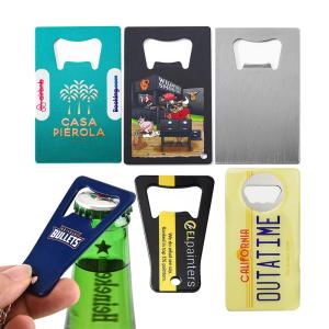 Custom Bottle Opener Stainless Steel Sublimation Metal Beer Keychain Bottle