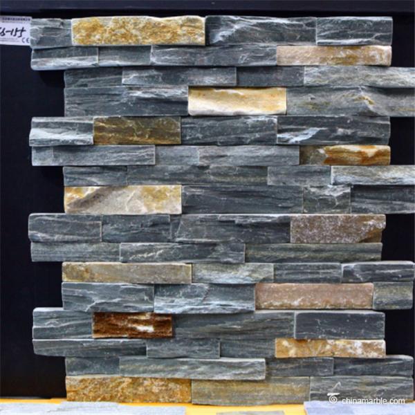 Buy cheap Natural Stone Grey Rust Slate Stone Wall Rockface Cladding CS-155 6×24 (150×600mm) 6×22 from wholesalers
