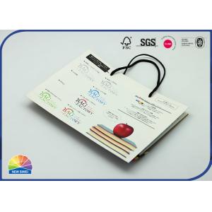 Buy cheap 4c UV Print 180gsm Brown Kraft Paper Bags Packaging For Cosmetics from wholesalers