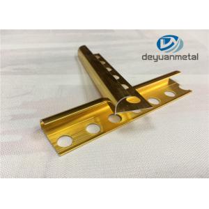 Buy cheap 6063 T5 Aluminium Metal Edging Strip With Polishing Golden from wholesalers