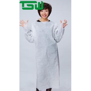 Buy cheap Lightweight Disposable CPE Isolation Gown With Thumb Up from wholesalers
