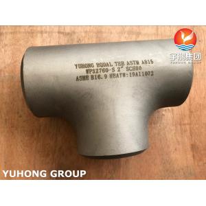 Buy cheap ASTM A815 WP32760-S Super Duplex Steel Equal Tee Butt Weld Fittings For Desalination from wholesalers