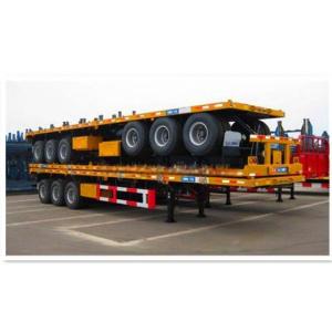 Buy cheap Best Price 40T-100T Flatbed Low Bed Semi Trailer 3-Axle Skeletal Semi-Trailer for Container Transport from wholesalers