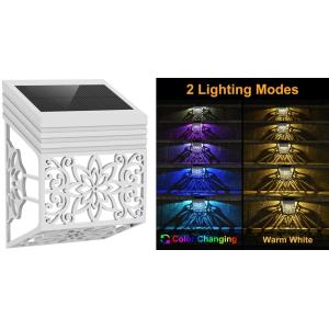 China Two mode colorful solar garden lights LED lighting solar fence light ambient lamps on sale