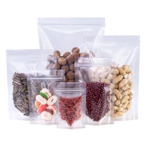 Buy cheap Transparent Stand Up Mylar Bags Food Clear Resealable ziplockk Bags from wholesalers