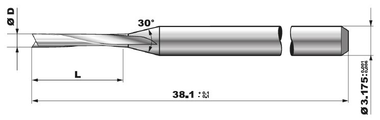 Buy cheap Prepreg Soft Base Materials CNC PCB End Mill Router Bits product