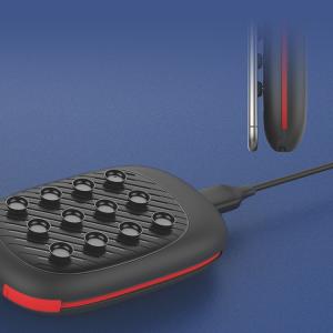 Buy cheap 2019 New Portable Built-in Cable Power Bank 10000mAH With Suction Cup、LED Light-Up Logo and Wireless Charging Function from wholesalers