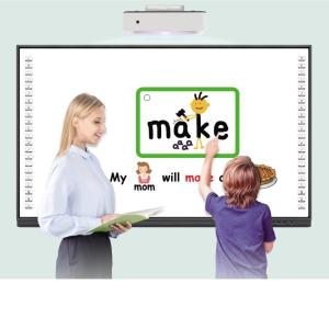 Buy cheap Android 12 Iboard Interactive Whiteboard With 10/20 Points Multi-Touch Function Win PC Speaker Built In For School Teach from wholesalers